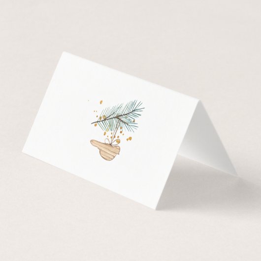 冬のモダン森の枯れ枝は松の休日 (裏面)