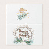 冬のモダン森の枯れ枝は松の休日 (外部フラット)