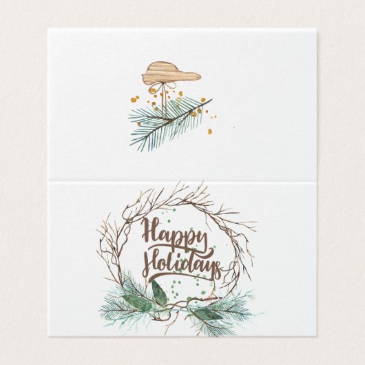 冬のモダン森の枯れ枝は松の休日 (外部フラット)