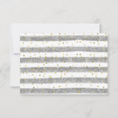 冬のモダン真夏待ちニュートラルベビーシャワー サンキューカード (裏面)