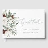 冬のモダン結婚式 ゲストブック (正面)