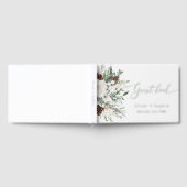 冬のモダン結婚式 ゲストブック (全面)