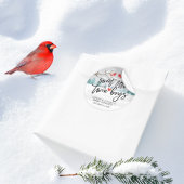 冬のモダン赤ちゃんシャワー甘い小さな双子の少年 ラウンドシール