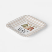 冬のモダン醜いセーター赤ちゃんシャワーカクテル ペーパープレート (傾斜あり)