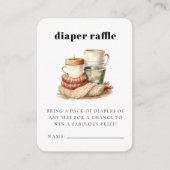 冬のモダン醜いセーター赤ちゃんシャワー囲い エンクロージャーカード (正面)