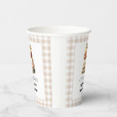 冬のモダン醜いセーター赤ちゃんシャワー 紙コップ (右)