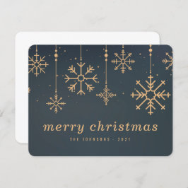 冬のモダン雪のクリスマス シーズンカード