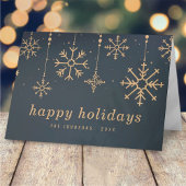 冬のモダン雪のクリスマス シーズンカード