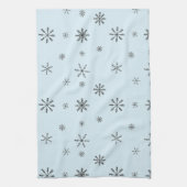 冬のモダン雪 キッチンタオル (縦)