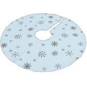 冬のモダン雪 ブラッシュドポリエステルツリースカート (アングル)