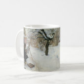 冬のモチーフのオーソガタン コーヒーマグカップ (正面左)