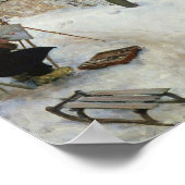 冬のモチーフのオーソガタン ポスター (角)