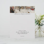 冬のモチーフのオーソガタン レターヘッド (スタンド正面)