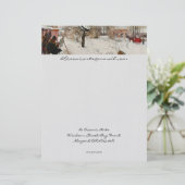 冬のモチーフのオーソガタン レターヘッド (スタンド正面)