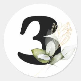 冬のモノグラム ブルガリアのキリル文字 クラス ラウンドシール