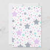 冬のユニコーンスリープオーバー招待状 招待状 (裏面)