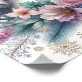 冬のユニコーンマジカルシーン1 ポスター (角)