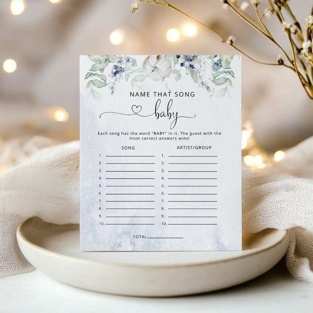 冬のユーカリその歌の赤ちゃんシャワーゲームの名前 (クリエイターアップロード済み)