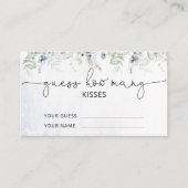 冬のユーカリは何個のキスブライダル エンクロージャーカード (正面)