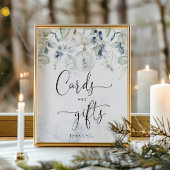 冬のユーカリエレガントプタスカードとギフト ポスター