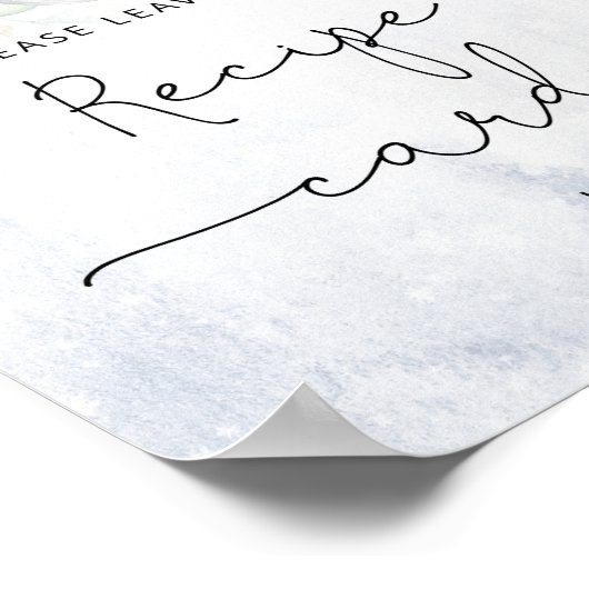 冬のユーカリ離れプのレシピカード ポスター (角)