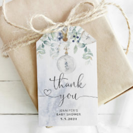 冬のユーカリ コージー サンクス ギフトタグ