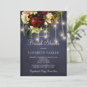 冬のライ素朴ト海軍ブルゴーニュブライダルシャワー 招待状 (スタンド正面)