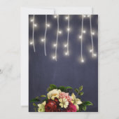 冬のライ素朴ト海軍ブルゴーニュブライダルシャワー 招待状 (裏面)