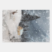 冬のラッピング紙シート ラッピングペーパーシート (正面3)