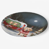 冬のラブラドールキャラバンクリスマスアドベンチャー ペーパープレート (アングル)