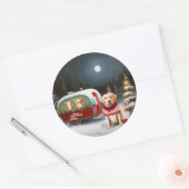 冬のラブラドールキャラバンクリスマスアドベンチャー ラウンドシール (封筒)