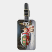 冬のラブラドールキャラバンクリスマスアドベンチャー ラゲッジタグ (正面縦)