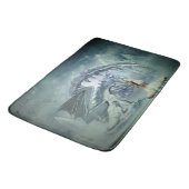 冬のランドスキャップの氷のドラゴンと氷の王女 バスマット (アングル)