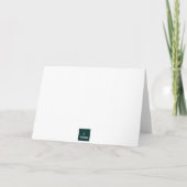 冬のリスのグリーティングカード空白の – 内部 案内状 (裏面)