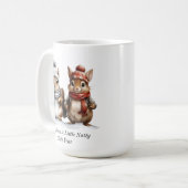 冬のリスのマグカップ コーヒーマグカップ (正面左)