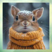 冬のリスの窓が離れない ウィンドウサイン (シート3)