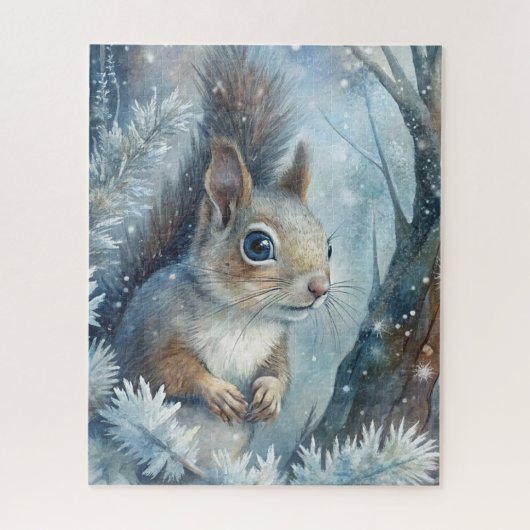 冬のリス ジグソーパズル (縦)