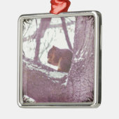 冬のリス メタルオーナメント (左)