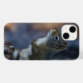 冬のリス、茶色の動物、カナダの写真 Case-Mate iPhoneケース (裏面 (横))