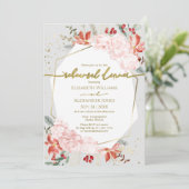 冬のリハーサルディナー招待状水彩 招待状 (スタンド正面)