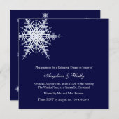 冬のリハー結婚サルディナー招待状 招待状 (正面/裏面)