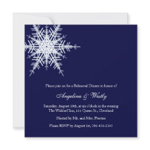 冬のリハー結婚サルディナー招待状