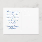 冬のリフレクションホリデーポストカード ポストカード (裏面)