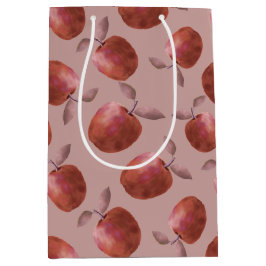 冬のリンゴは赤い色合いを抑えた ミディアムペーパーバッグ