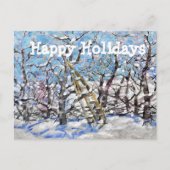 冬のリンゴ剪定#140301 シーズンポストカード (正面)