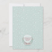 冬のリースの写真招待状 招待状 (裏面)