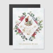 冬のリースの台本がクリスマスの楽しさを願う (正面/裏面)