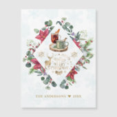 冬のリースの台本がクリスマスの楽しさを願う (正面)