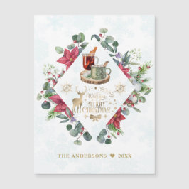 冬のリースの台本がクリスマスの楽しさを願う