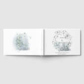 冬のリースの葉フェスティバル水の色結婚の数 ゲストブック (全面)